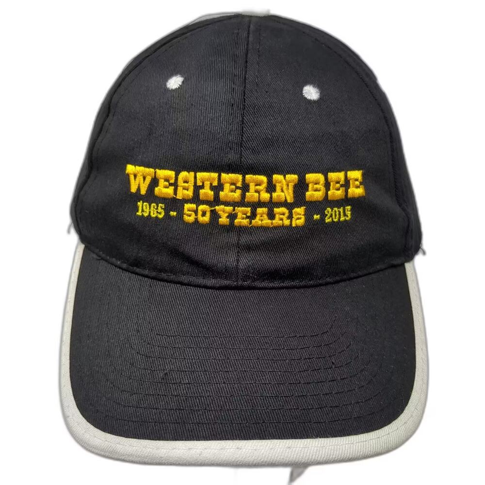 HitWear Western Bee 50 Years 1965-2015 Baseball Cap Black OS Strapback Logo Hat